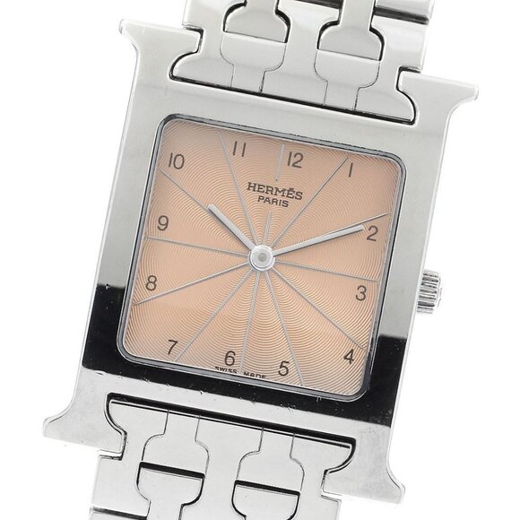 HERMES H watch HH1.510 Orange Dial Quartz Boy's Watch_896502 - Picture 1 of 6